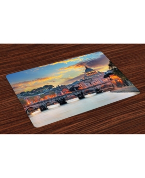Ambesonne Italy Place Mats Set of 4