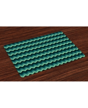 Ambesonne Teal Place Mats Set of 4