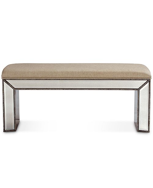 Furniture Sophia Mirrored Bench Reviews Furniture Macy S