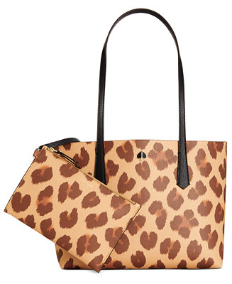 kate spade new york Molly Leopard Tote & Reviews - Handbags & Accessories -  Macy's
