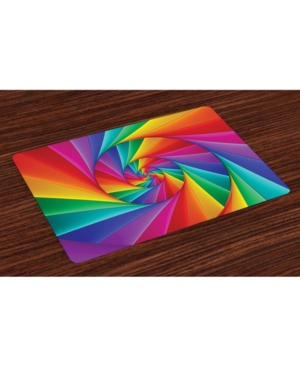 Ambesonne Trippy Place Mats Set of 4