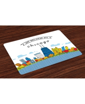 Ambesonne Landscape Place Mats Set of 4
