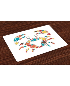 Ambesonne Crabs Place Mats Set of 4