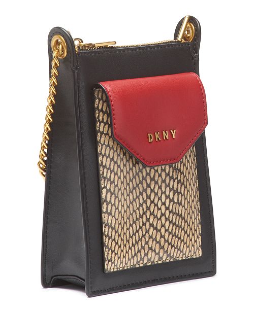 DKNY Alexa Leather Phone Crossbody, Created for Macy's & Reviews