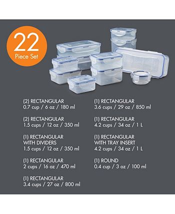 Lock n Lock - Easy Essentials™ 22-Pc. Food Storage Container Set