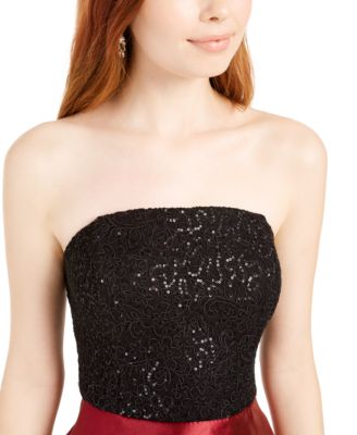 Aazon.co: Speechless Girls' Sleeveless Bridal Satin Fit And Flare...