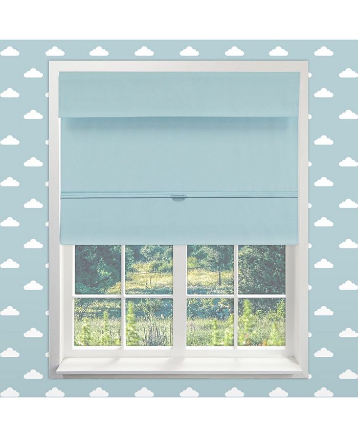 Chicology Cordless Roman Shades, Room Darkening Fabric Window