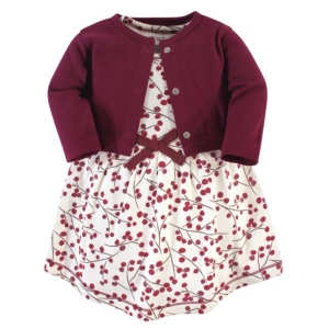 Touched by Nature Toddler Girl Organic Dress and Cardigan Set 2 Piece