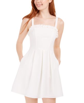 macys long white dresses
