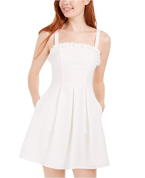 Speechless Juniors Bow Back Ruffled Dress Reviews Dresses