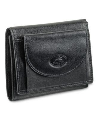 Мужской кошелек тройного сложения Mancini Equestrian2 Collection с защитой от RFID-кодов и карманом для монет