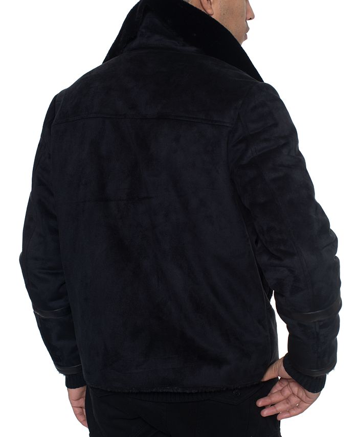 Sean John Men's Fleece Trimmed Bomber Jacket, Created for Macy's - Macy's