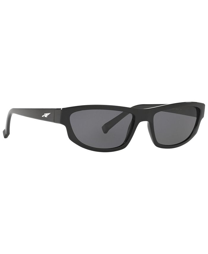 Arnette Men's Urca Polarized Sunglasses - Rectangular Frame With Grey Lens - View #5