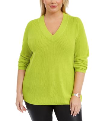 Vince Camuto - Plus Size V-Neck Sweater
