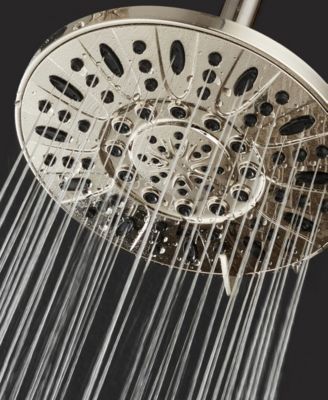 High-Pressure Multiple Setting 7-in Rainfall Shower Head with Pause Mode