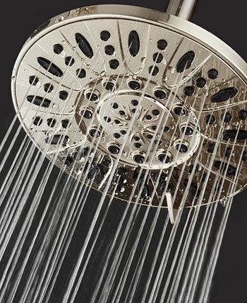 Aquadance - High-Pressure Multiple Setting 7-in Rainfall Shower Head with Pause Mode