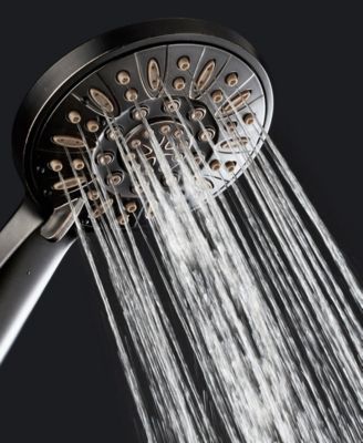 Aquadance High-Pressure 6-setting Handheld Shower Head with Extra-long 6 Foot Hose