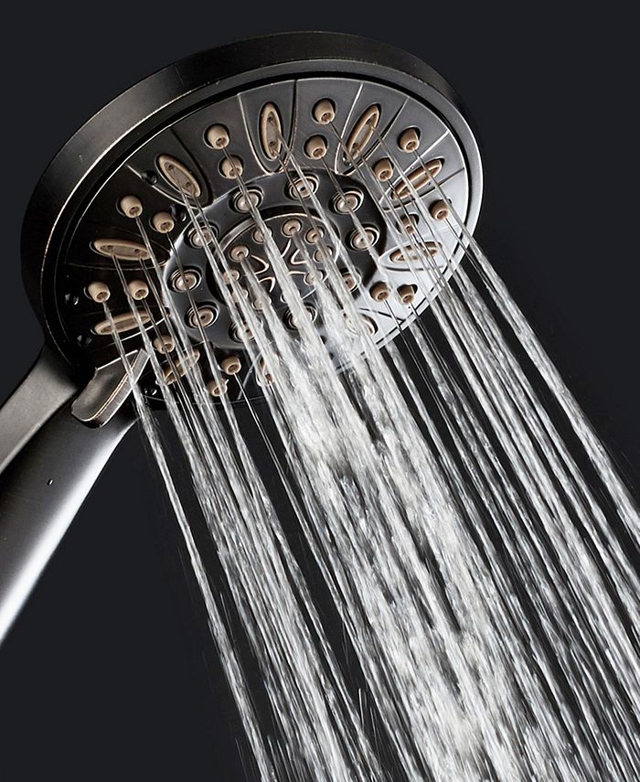 Aquadance HighPressure 6setting Handheld Shower Head with Extralong