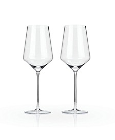 Raye Crystal Bordeaux Glasses Set of 2