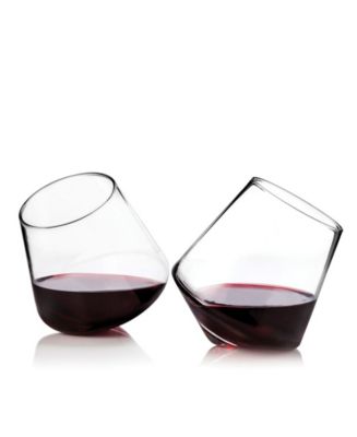 Viski Rolling Crystal Wine Glasses
