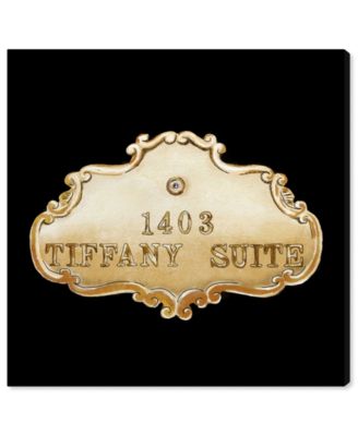 Tiffany Suite Luxe Noir Canvas Art, 12" x 12"
