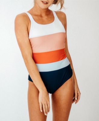 women's color block swimsuit