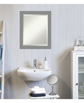 Brushed Framed Bathroom Vanity Wall Mirror, 19.5" x 23.50"