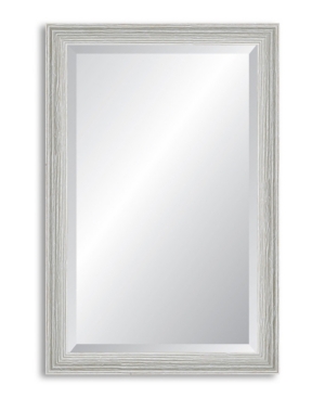 Reveal Weathered Whitewash Beveled Wall Mirror