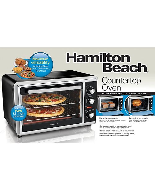 Hamilton Beach Countertop Oven With Convection Rotisserie