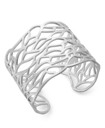 Touch of Silver Silver-Plated Bracelet, Lace Bangle