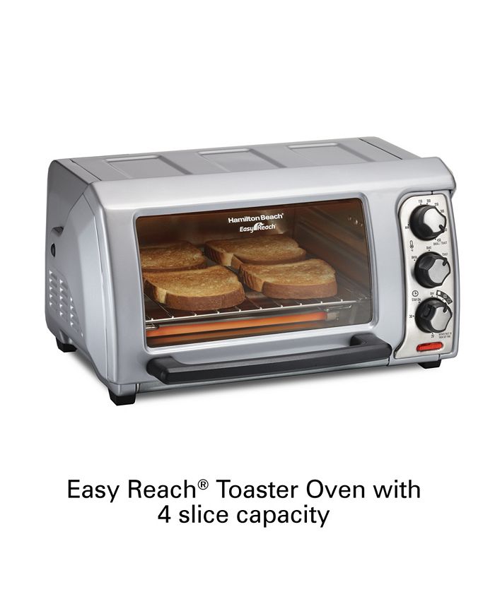 Hamilton Beach Easy Reach Toaster Oven with RollTop Door Macy's