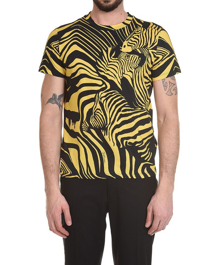 Just Cavalli Men's Zebra Print T-Shirt - Macy's