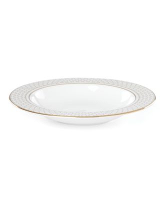 Lenox Holiday Tartan Gold Banded Ivory China Pasta/Soup Bowl - 9 Inch, 12 Oz, Dishwasher Safe - View #5