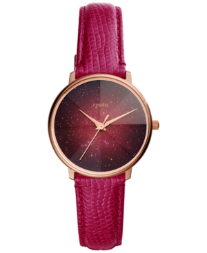 FOSSIL WOMEN'S GALAXY LEATHER STRAP WATCH COLLECTION, 33MM