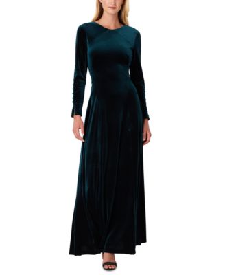 Tahari ASL - Velvet V-Back Gown