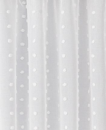 L'AUBERGE - L'Auberge Snowball Shower Curtain With 3D Snowballs