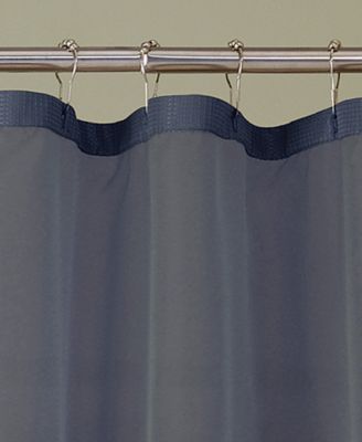 Waffle Complete Shower Curtain With Detachable Liner, 70" x 72"