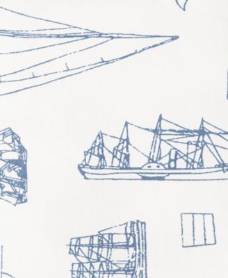 Whitewood Sail Cotton Percale 4-Piece Sheet Set, Queen