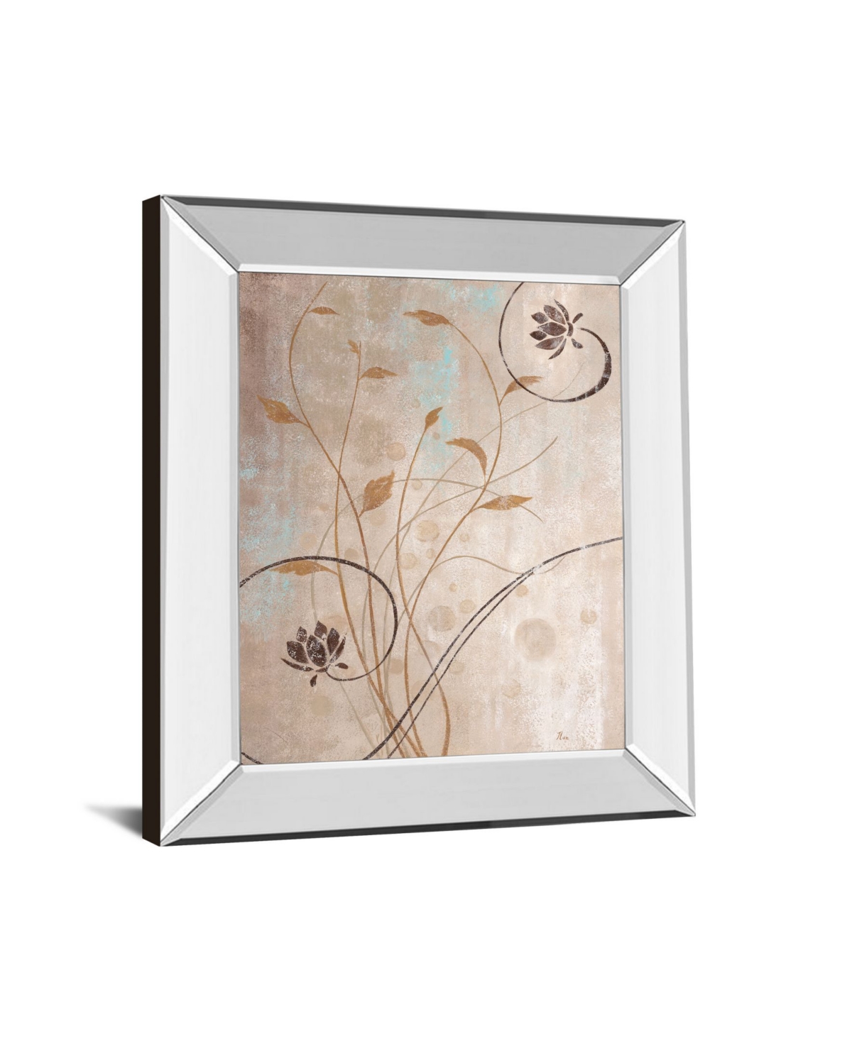 Classy Art Spring Meadow I by Nan Mirror Framed Print Wall Art,