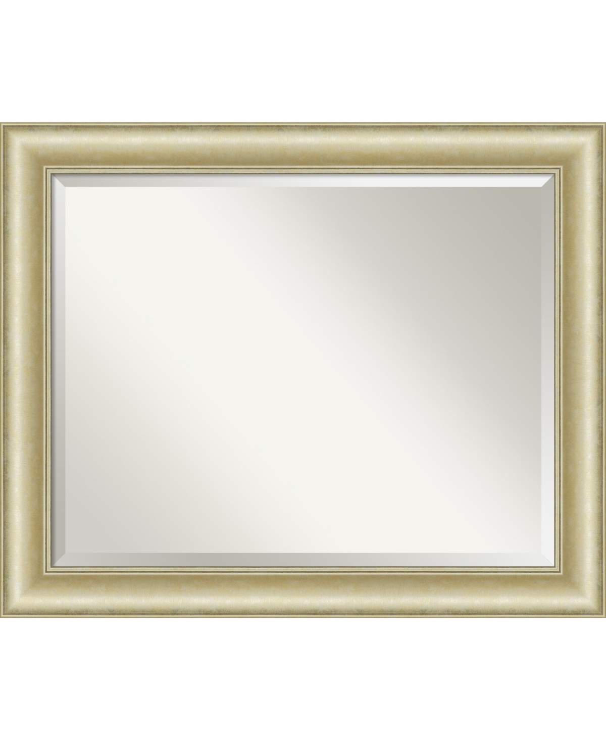 Amanti Art Textured Light Gold-tone Framed Bathroom Vanity Wall Mirror, 33