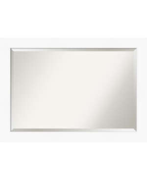 Amanti Art Cabinet Framed Bathroom Vanity Wall Mirror, 41.38" X 29.38" In White