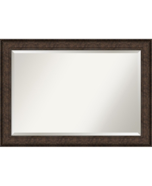 Amanti Art Ridge Framed Bathroom Vanity Wall Mirror, 41.5" X 29.50" In Bronze