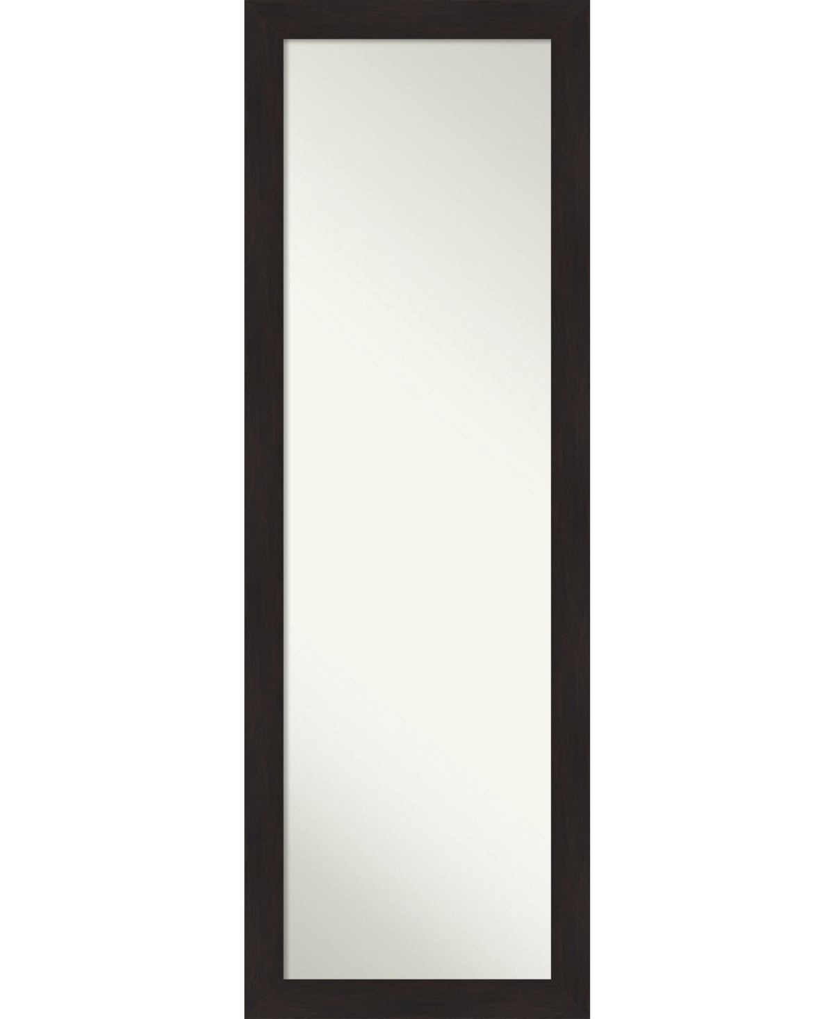 Furniture on The Door Full Length Mirror, 17.5" x 51.50" - Dark Brown