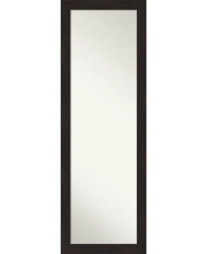 Amanti Art Furniture On The Door Full Length Mirror, 17.5" X 51.50" In Dark Brown