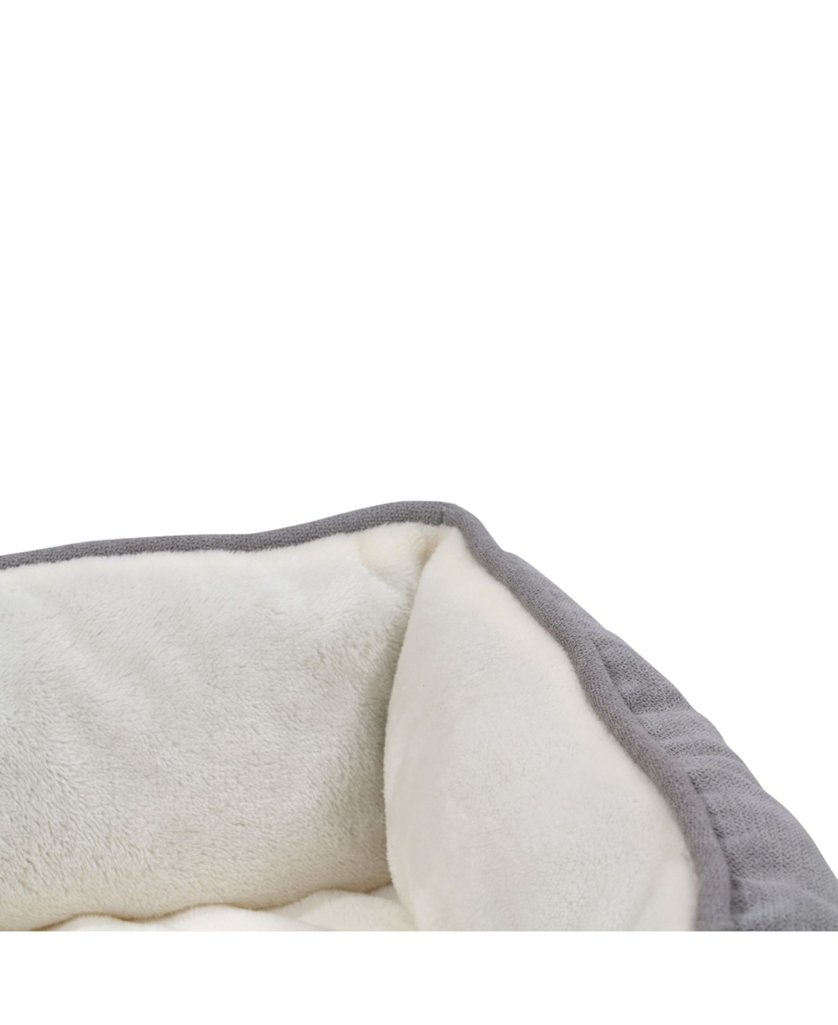 Happycare Textiles Orthopedic Rectangle Bolster Pet Bed, Super Soft Plush Dog Bed