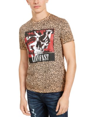 t shirt guess leopard