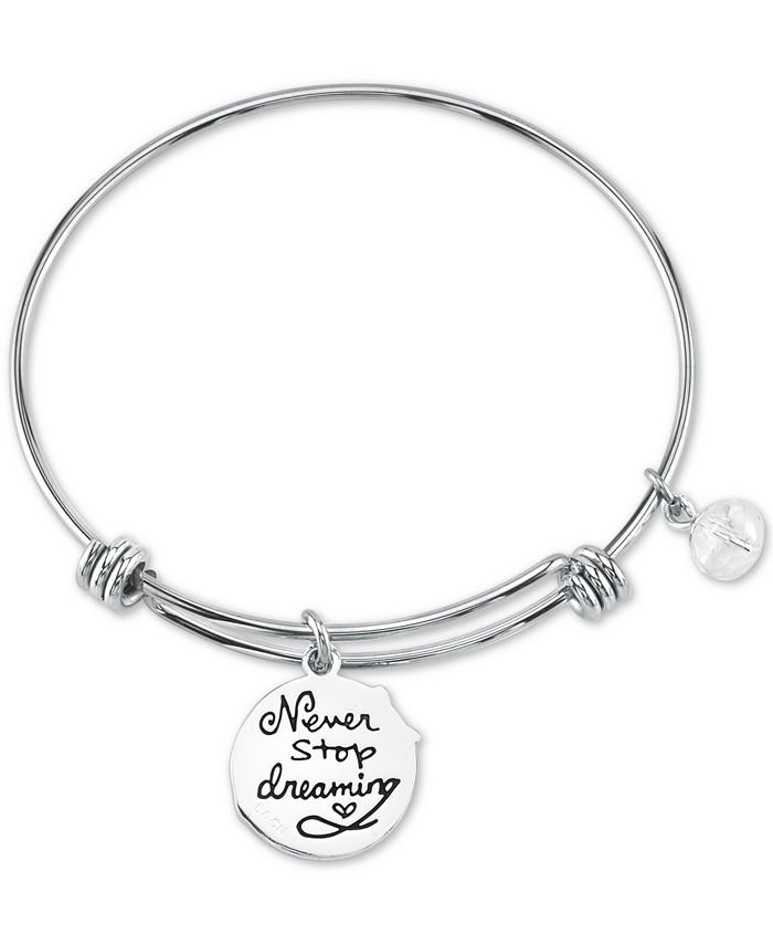 Unwritten Dream Charm Bangle Bracelet in TwoTone Stainless Steel Macy's