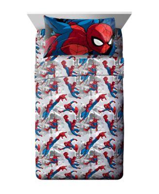 Marvel Spiderman 3 Piece Twin Sheet Set, Spiderman Bedding Twin