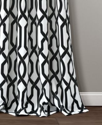 Lush Decor Edward Trellis Light Filtering Window Curtain Panels