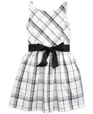 ralph lauren plaid taffeta dress